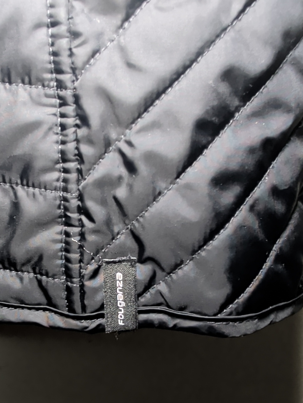 Fouganza Quilted Riding Gilet Black Vest Full-Zip Insulated Women's Size M/L - Picture 3 of 5